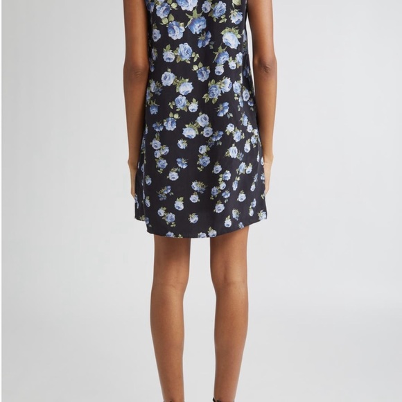 Alice and Olivia Jem Floral Ruffle Sleeve Mini Dress Size Medium - Picture 2 of 9